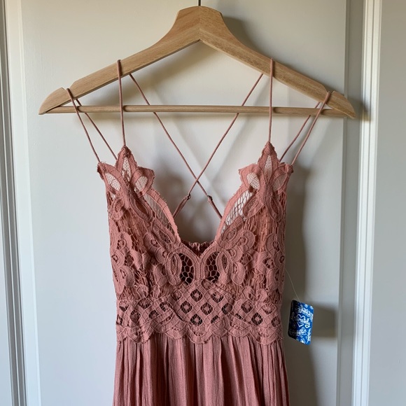 RESTOCK! Free People Adella Maxi Dress Rose pink - Picture 7 of 9